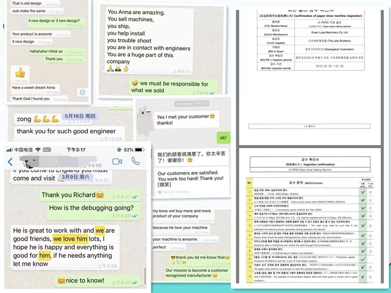 Clients Feedback of LY-701 Tape Log Slitter Machine