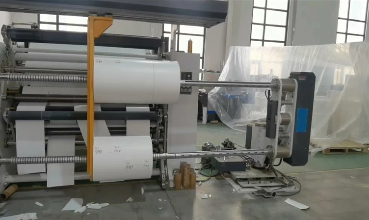 Automatic unloading of Xpert high speed slitting machine