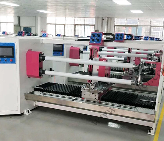 Characteristic of LY-703 2 Shafts Adhesive Tape Log Slitter Machine