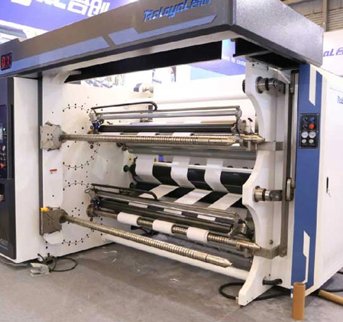 HCS Overhead Path Slitting Rewinding Machine for Labels and Film
