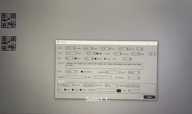 Small High-Speed Slitting Machine With Inkjet Printer--Inkjet Printer Settings